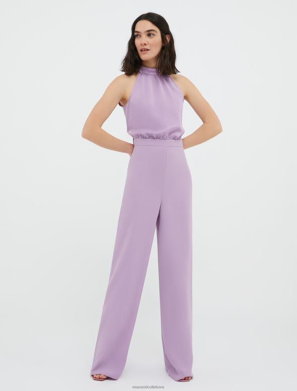 apģērbu 8VJP162 ceriņi halterneck envers-satīna kombinezons sievietes MAX&Co.