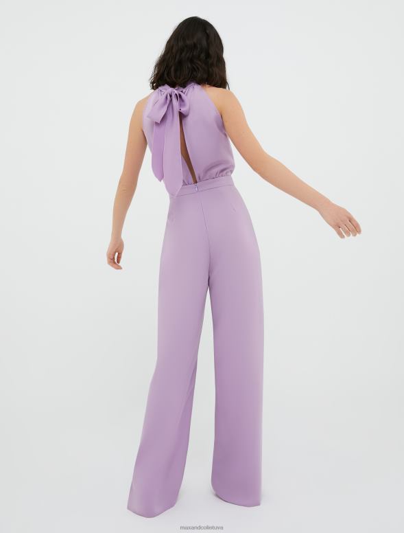 apģērbu 8VJP162 ceriņi halterneck envers-satīna kombinezons sievietes MAX&Co.