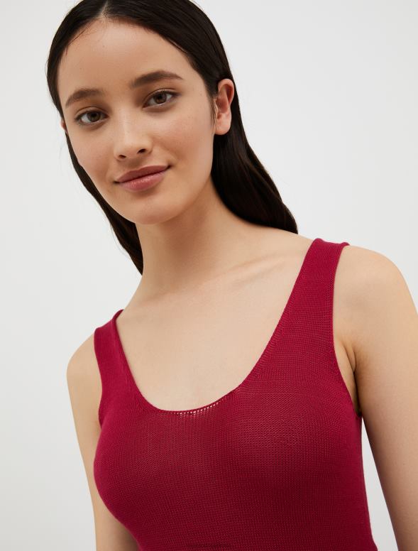 apģērbu 8VJP313 sarkans trikotāžas augšdaļa sievietes MAX&Co.