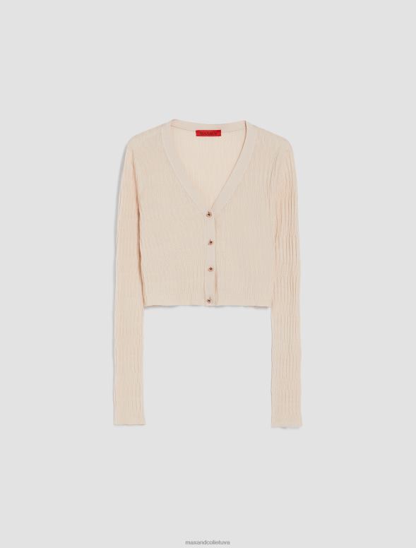 apģērbu 8VJP315 bēšs kokvilnas un modāla jaka sievietes MAX&Co.