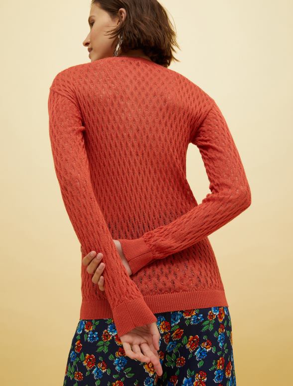 apģērbu 8VJP322 mandarīns cilvēki, vietas, krāsa adīts džemperis sievietes MAX&Co.