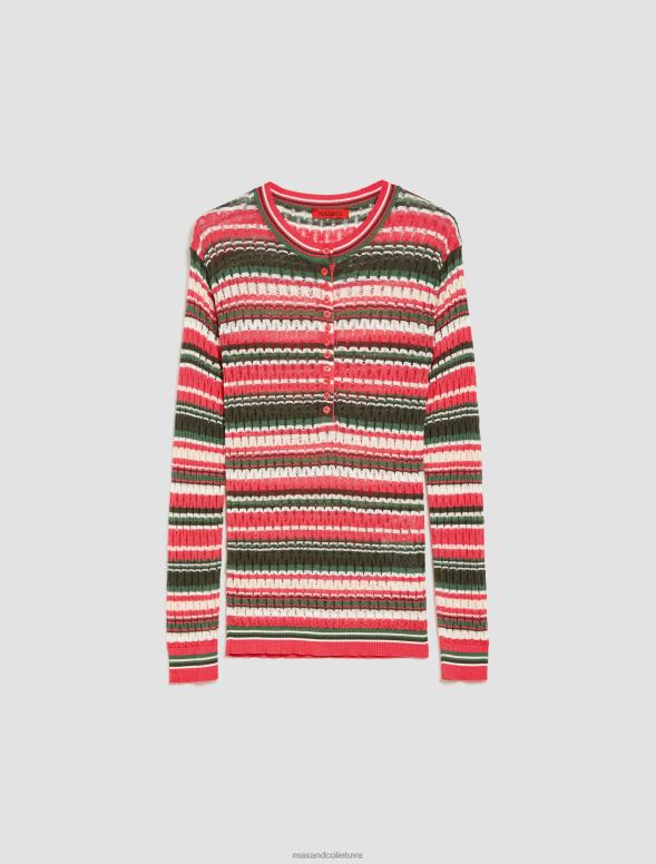 apģērbu 8VJP323 sarkans cilvēki, vietas, krāsa adīts džemperis sievietes MAX&Co.