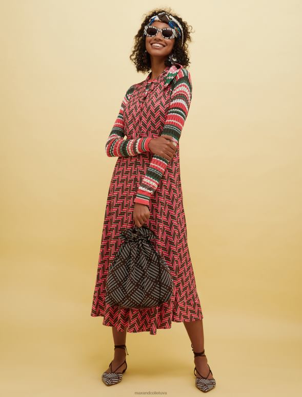 apģērbu 8VJP323 sarkans cilvēki, vietas, krāsa adīts džemperis sievietes MAX&Co.