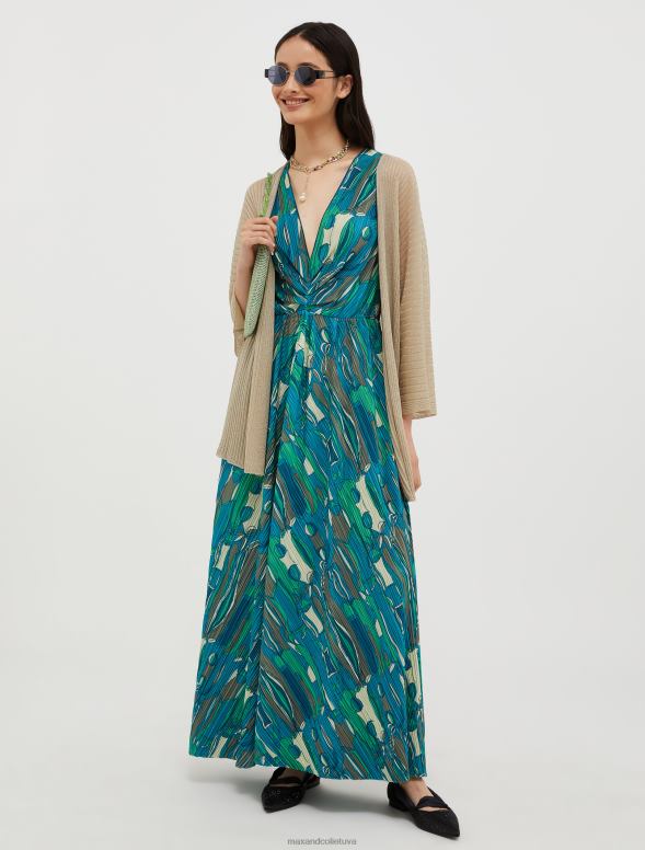 apģērbu 8VJP330 bēšs rievota lureksa trikotāžas jaka sievietes MAX&Co.