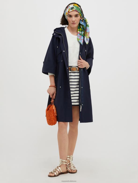 apģērbu 8VJP338 balts svītrains intarsijas džemperis sievietes MAX&Co.