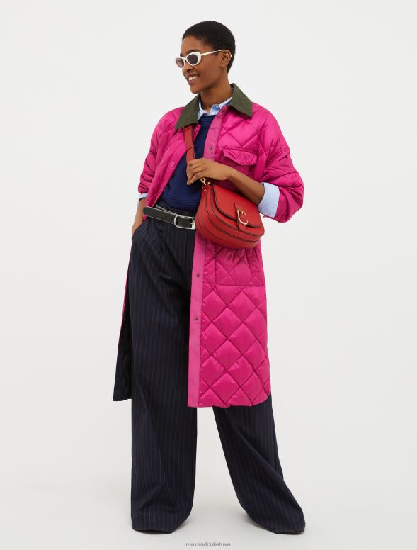 apģērbu 8VJP359 jūras zils rievotas vilnas maisījuma džemperis sievietes MAX&Co.