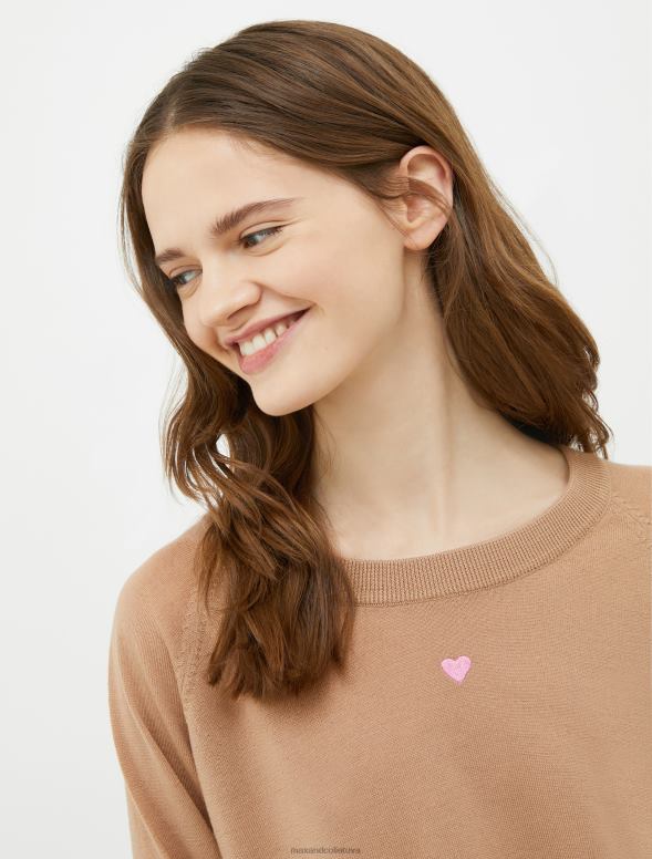 apģērbu 8VJP362 pulveris svītrains merino vilnas džemperis sievietes MAX&Co.