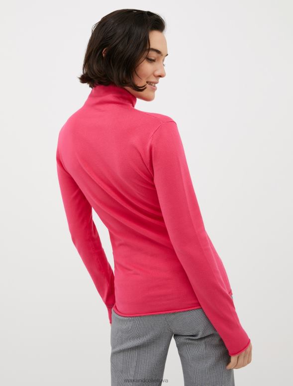 apģērbu 8VJP371 sarkans izstiepts džemperis ar apkakli sievietes MAX&Co.