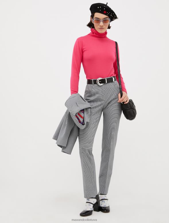 apģērbu 8VJP371 sarkans izstiepts džemperis ar apkakli sievietes MAX&Co.