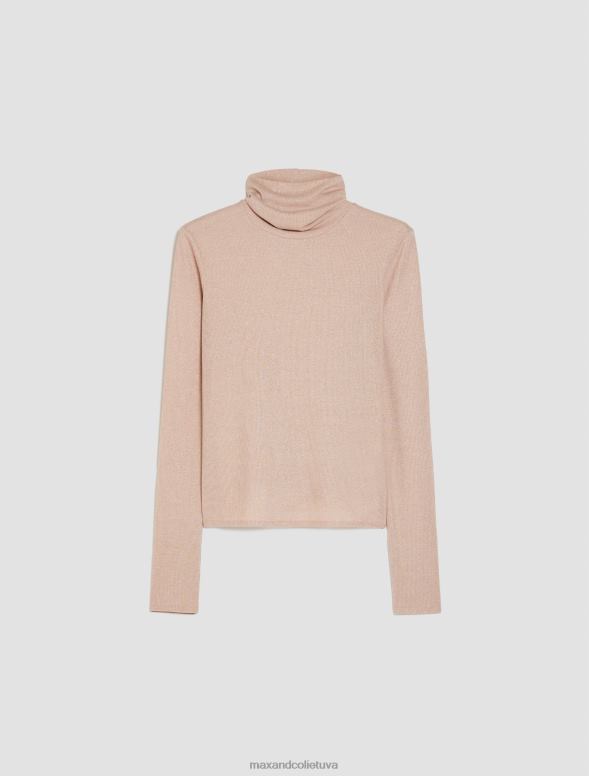 apģērbu 8VJP373 lazdu rieksts lame jersey t-krekls sievietes MAX&Co.