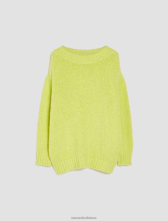 apģērbu 8VJP375 smaragda zaļš lielizmēra kokvilnas kokona džemperis sievietes MAX&Co.