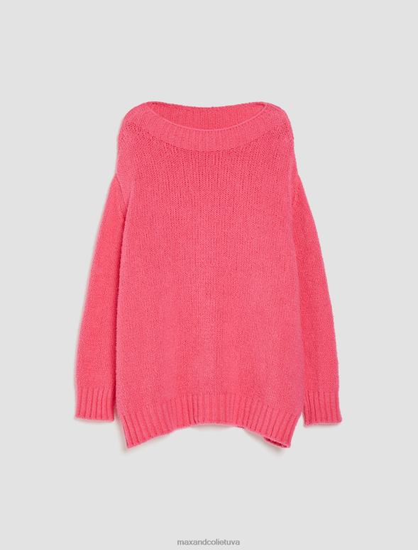 apģērbu 8VJP377 rozā rozā lielizmēra kokvilnas kokona džemperis sievietes MAX&Co.