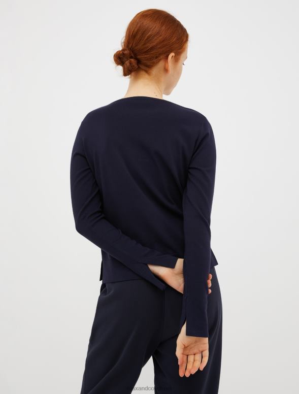 apģērbu 8VJP385 jūras zils laivas kakla džemperis sievietes MAX&Co.