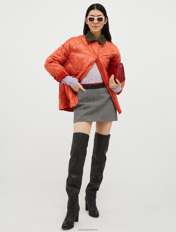 apģērbu 8VJP403 veca roze kabeļa adīts mohēras maisījuma džemperis sievietes MAX&Co.