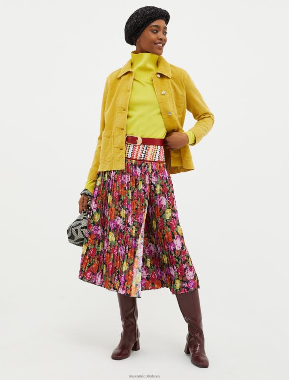 apģērbu 8VJP407 gaiši dzeltens Polo kakla džemperis ar vilnas maisījumu sievietes MAX&Co.