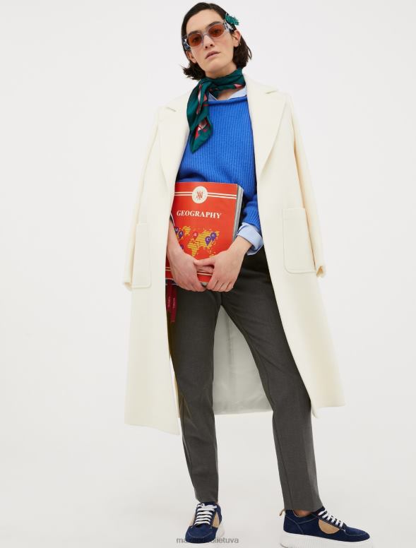 apģērbu 8VJP433 gaiši zils rievotu kašmira džemperis sievietes MAX&Co.