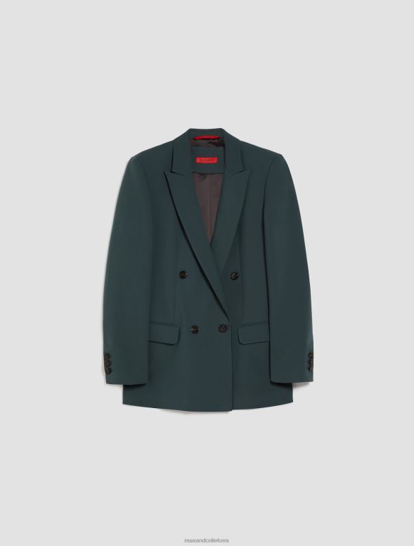 apģērbu 8VJP176 dubļu brūns divrindu audekla žakete sievietes MAX&Co.