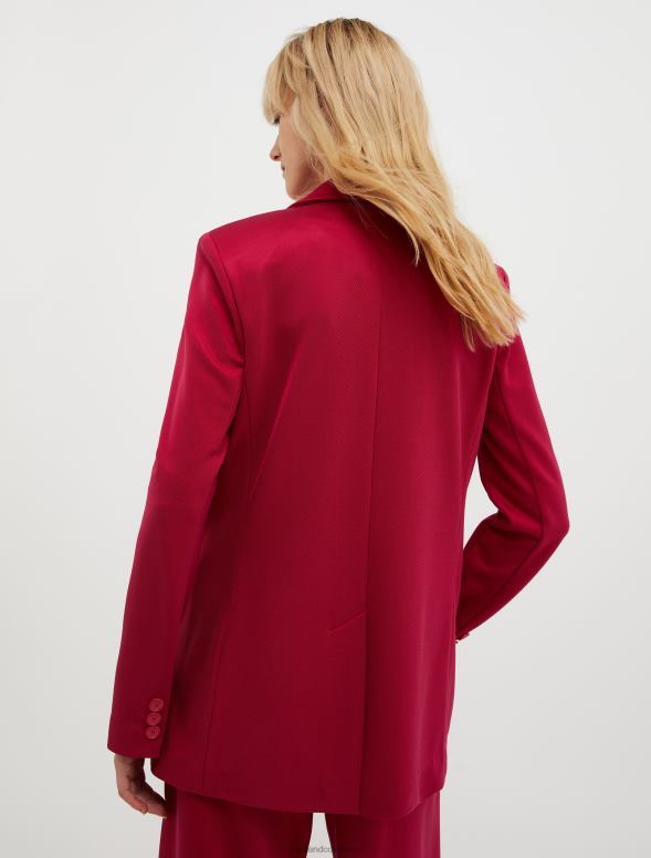 apģērbu 8VJP194 bordo divrindu žakete sievietes MAX&Co.