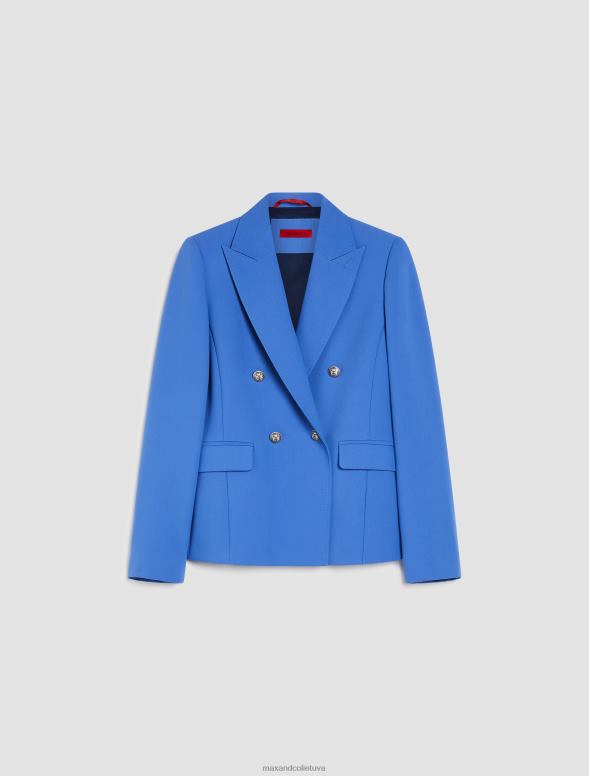 apģērbu 8VJP200 jūras zils slaids divrindu bleizeris sievietes MAX&Co.