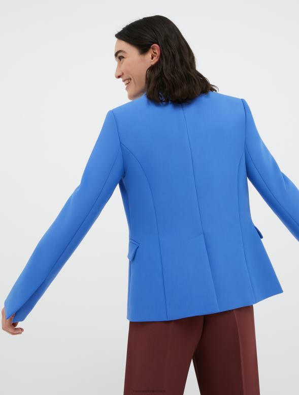 apģērbu 8VJP200 jūras zils slaids divrindu bleizeris sievietes MAX&Co.