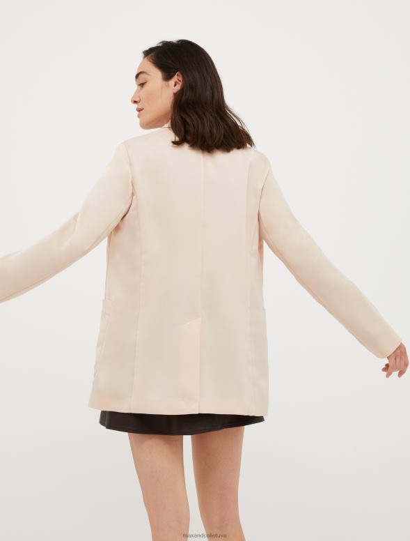 apģērbu 8VJP205 rozā envers-satīna žakete sievietes MAX&Co.