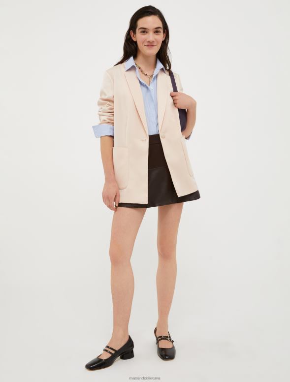 apģērbu 8VJP205 rozā envers-satīna žakete sievietes MAX&Co.