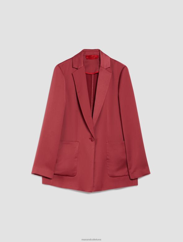 apģērbu 8VJP206 bordo envers-satīna žakete sievietes MAX&Co.