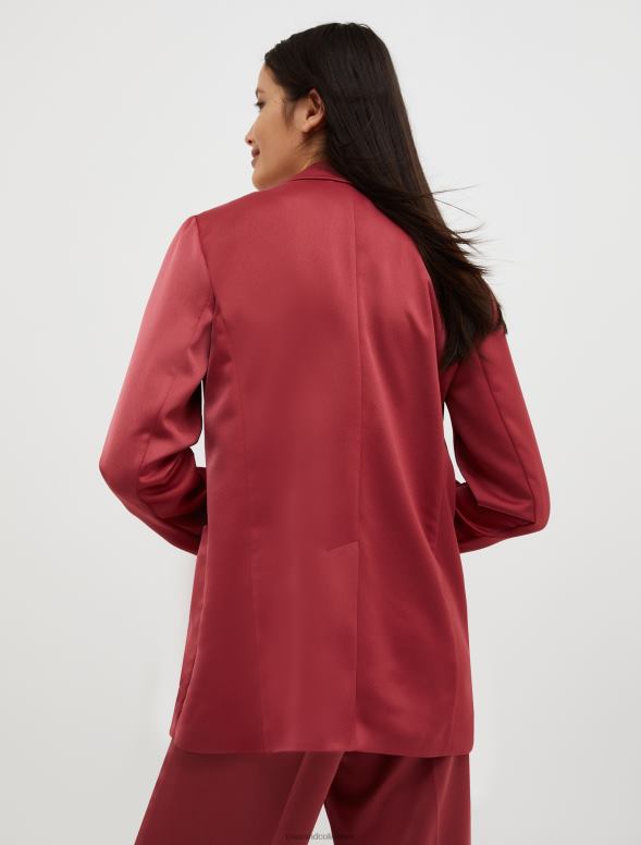 apģērbu 8VJP206 bordo envers-satīna žakete sievietes MAX&Co.