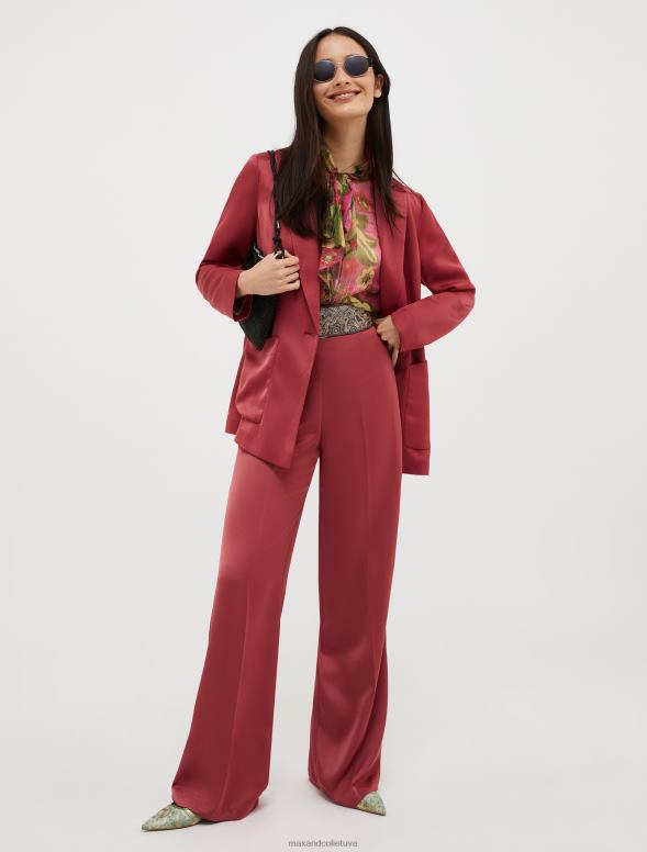 apģērbu 8VJP206 bordo envers-satīna žakete sievietes MAX&Co.