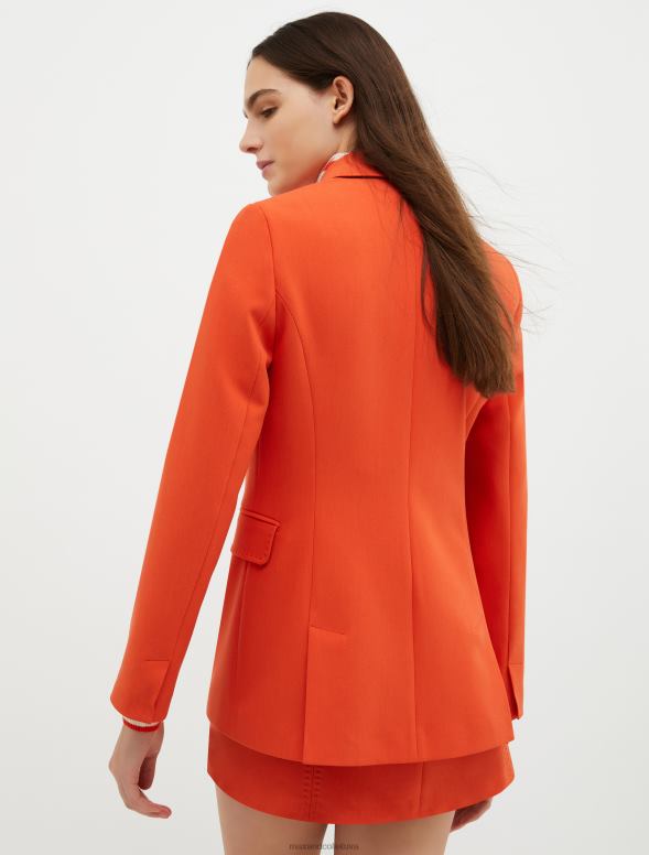 apģērbu 8VJP218 apelsīns divrindu žakete sievietes MAX&Co.