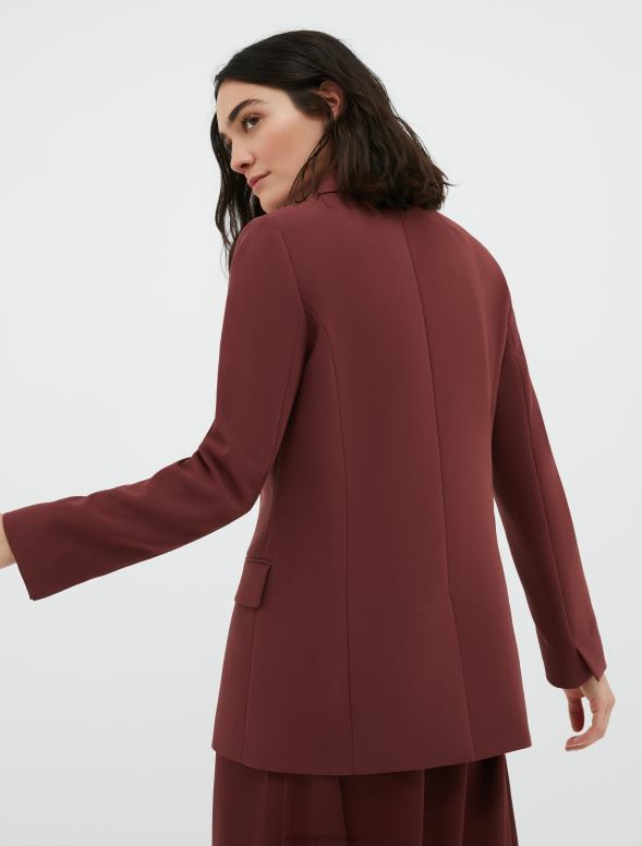 apģērbu 8VJP233 bordo envers satīna žakete sievietes MAX&Co.