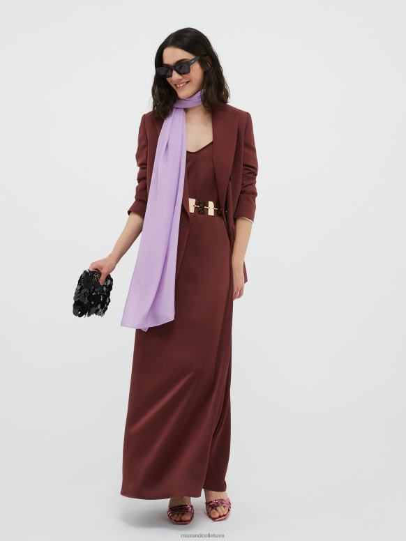 apģērbu 8VJP233 bordo envers satīna žakete sievietes MAX&Co.