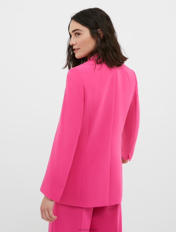 apģērbu 8VJP234 fuksija envers satīna žakete sievietes MAX&Co.