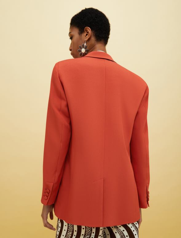 apģērbu 8VJP255 mandarīns cilvēki, vietas, krāsa satīna žakete sievietes MAX&Co.