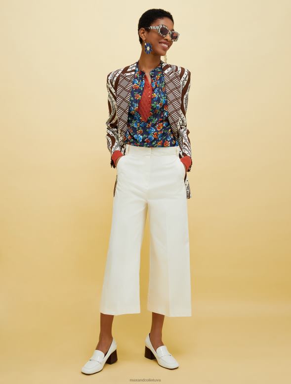 apģērbu 8VJP256 brūns raksts cilvēki, vietas, krāsa satīna žakete sievietes MAX&Co.