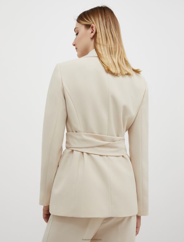 apģērbu 8VJP275 bēšs envers-satīna žakete sievietes MAX&Co.