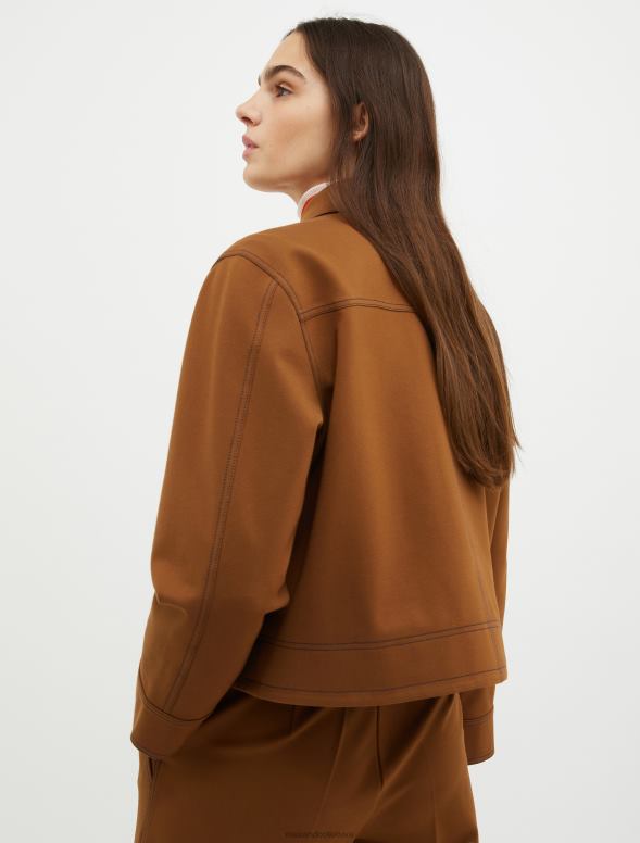 apģērbu 8VJP289 iedegums boxy-fit džersija jaka sievietes MAX&Co.