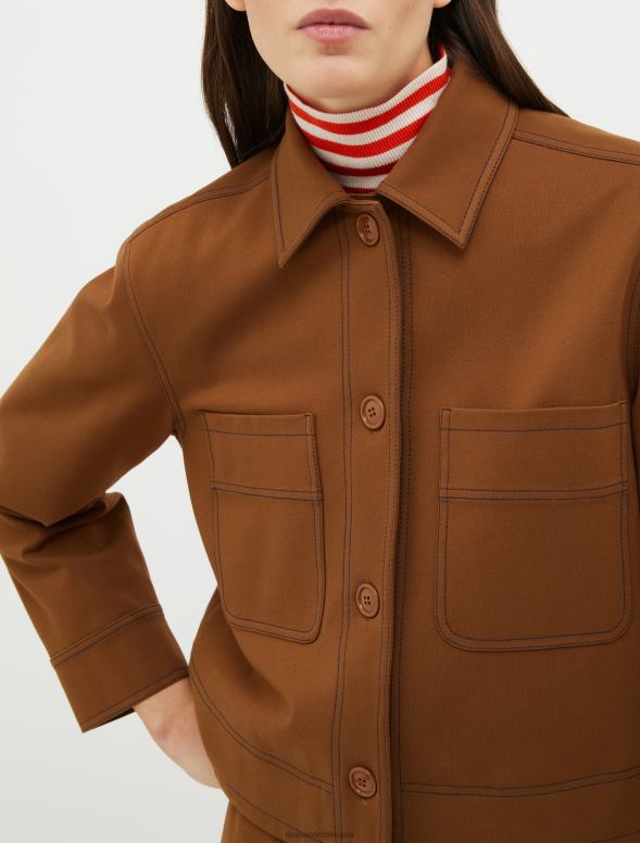 apģērbu 8VJP289 iedegums boxy-fit džersija jaka sievietes MAX&Co.