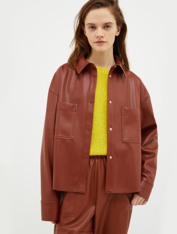 apģērbu 8VJP294 rūsa krekls ar pārklājumu sievietes MAX&Co.