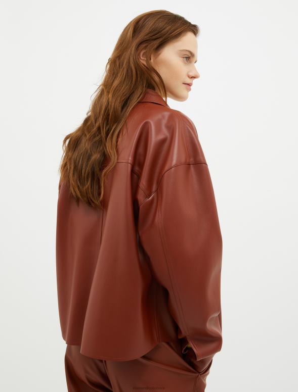 apģērbu 8VJP294 rūsa krekls ar pārklājumu sievietes MAX&Co.