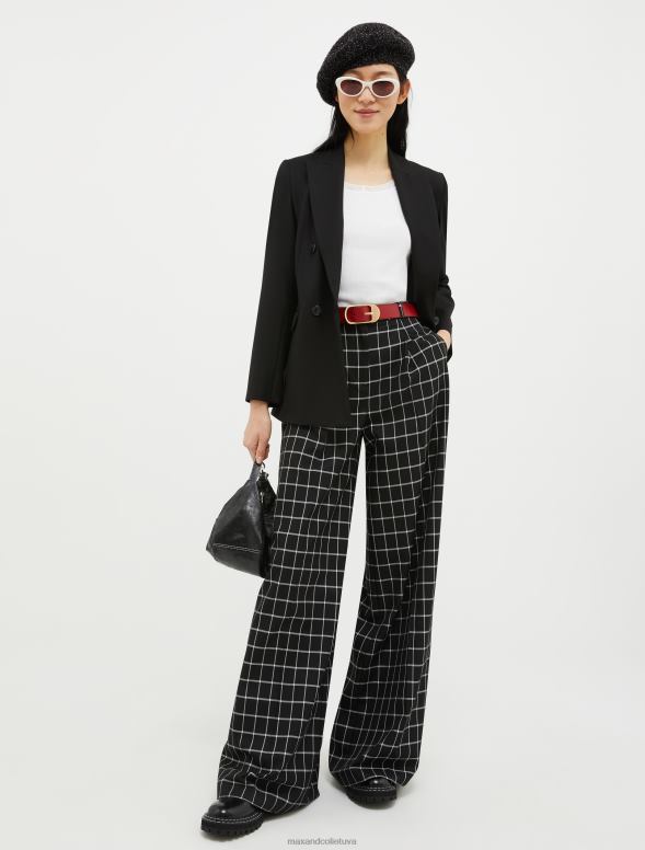 apģērbu 8VJP880 melns divrindu žakete sievietes MAX&Co.