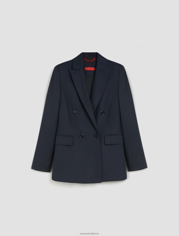 apģērbu 8VJP881 jūras zils divrindu žakete sievietes MAX&Co.