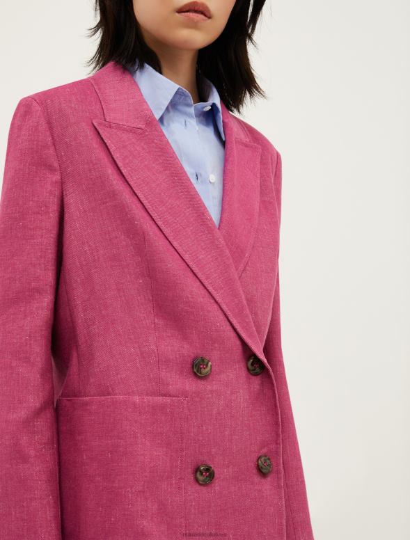 apģērbu 8VJP895 veca roze āķu jedu žakete sievietes MAX&Co.