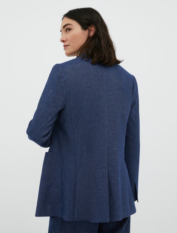 apģērbu 8VJP897 gaisa spēku zils āķu jedu žakete sievietes MAX&Co.