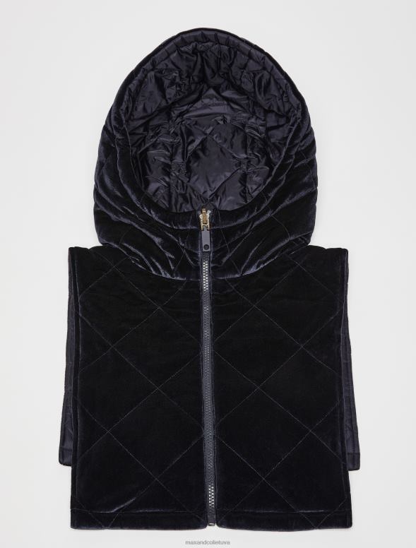 apģērbu 8VJP907 pusnakts zils apgriežama apkakle ar kapuci sievietes MAX&Co.