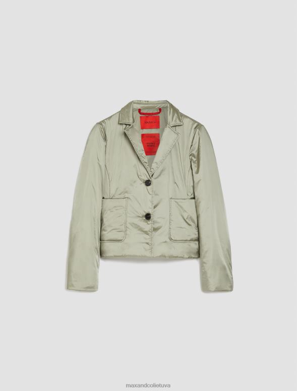 apģērbu 8VJP911 salvijas zaļš polsterēta apgriezta jaka sievietes MAX&Co.