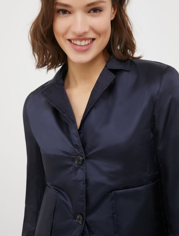 apģērbu 8VJP912 jūras zils polsterēta apgriezta jaka sievietes MAX&Co.