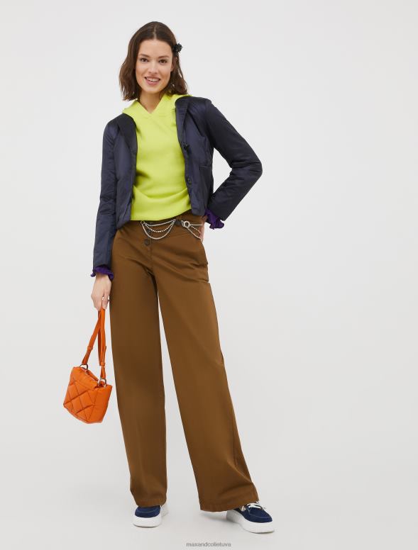 apģērbu 8VJP912 jūras zils polsterēta apgriezta jaka sievietes MAX&Co.