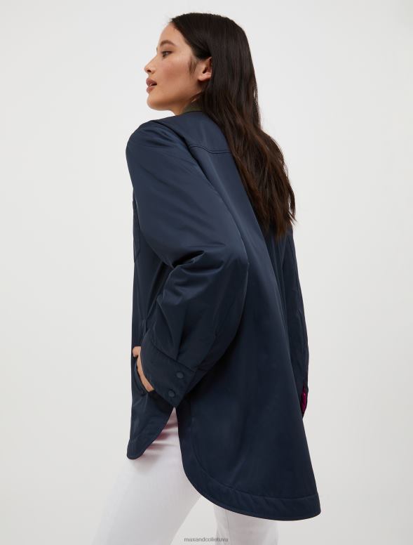 apģērbu 8VJP915 pusnakts zils polsterēta žakete sievietes MAX&Co.