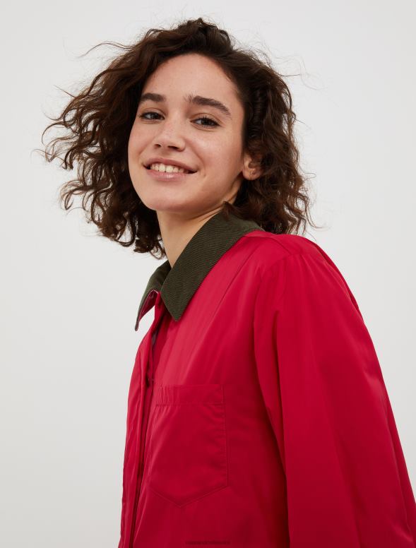 apģērbu 8VJP917 bordo polsterēta žakete sievietes MAX&Co.